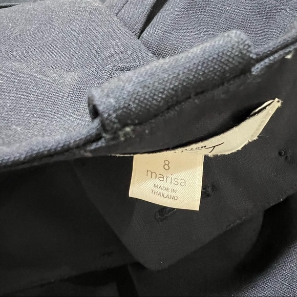 Loft Marisa Navy Slacks sz 8 - Picture 3 of 4
